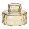 Kandelaar glas - ø7x5 cm - diverse varianten