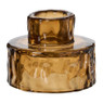 Kandelaar glas - ø7x5 cm - diverse varianten