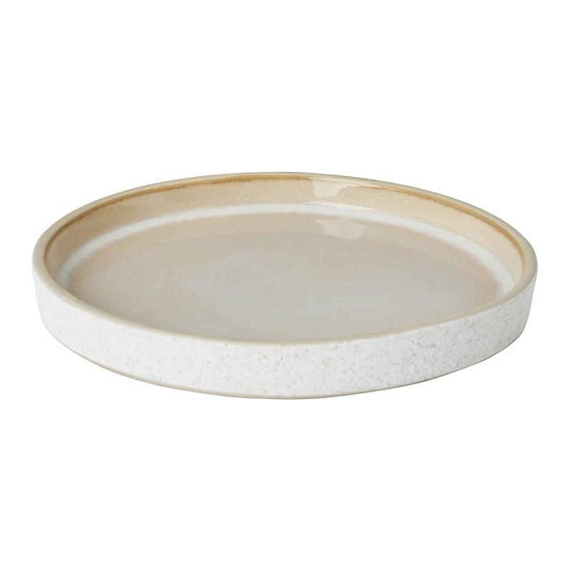 Keramisch plateau met theelichthouders - ø22 cm