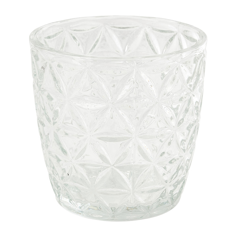 Waxinelichthouder helder - diverse varianten - Ø7x7 cm