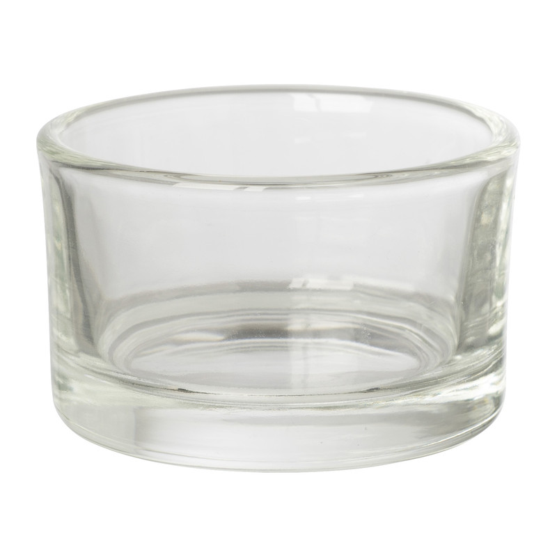Theelichthouder helder - transparant - ø5x3.2 cm