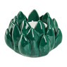 Lotus theelichthouder - blauw/groen - Ø8.2 cm