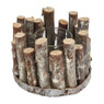 Theelichthouder met takjes - ⌀14x10 cm 