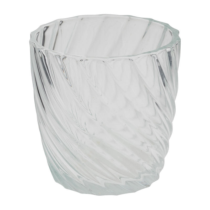 Maxitheelichthouder met reliëf - diverse soorten - 9x8 cm