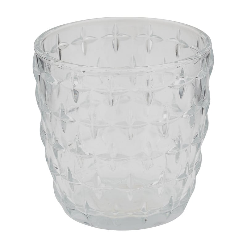 Maxitheelichthouder met reliëf - diverse soorten - 9x8 cm