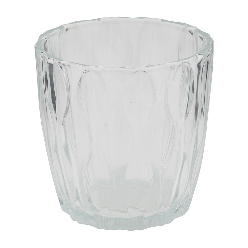 Maxitheelichthouder met reliëf - diverse soorten - 9x8 cm