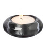 Theelichthouder bol - grijs - ø6.5x2.5 cm 