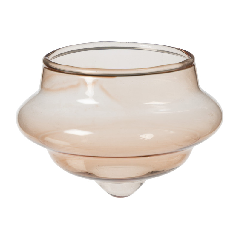 Drijvende theelichthouders - bruin - set van 3