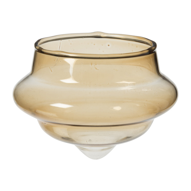 Drijvende theelichthouders - bruin - set van 3