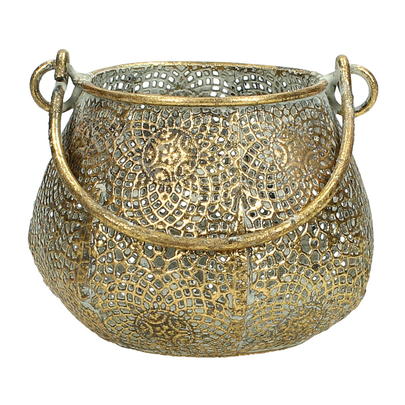 Oosterse theelichterhouder - 18x10 cm