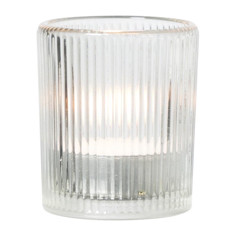 Waxinelichthouder helder - diverse varianten - ø5.5x6.5 cm