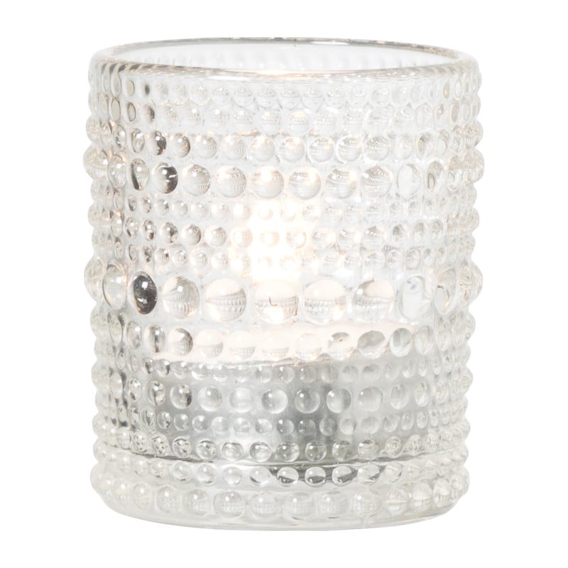 Waxinelichthouder helder - diverse varianten - ø5.5x6.5 cm