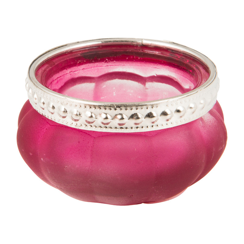 Theelichthouder Maroc - fuchsia - 3.5x6 cm 