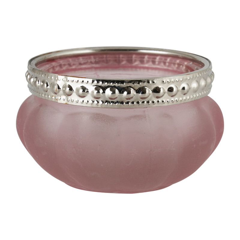 Theelichthouder Maroc - roze - 6 cm