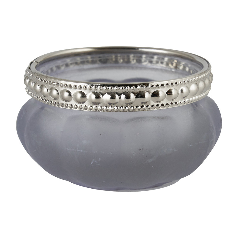 Theelichthouder Maroc - grijsblauw - 6 cm