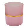 Theelichthouder mat - roze - ⌀7x8 cm 