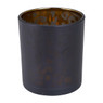 Theelichthouder luipaard - zwart - ø7x8 cm