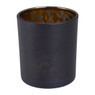 Theelichthouder luipaard - zwart - ø7x8 cm