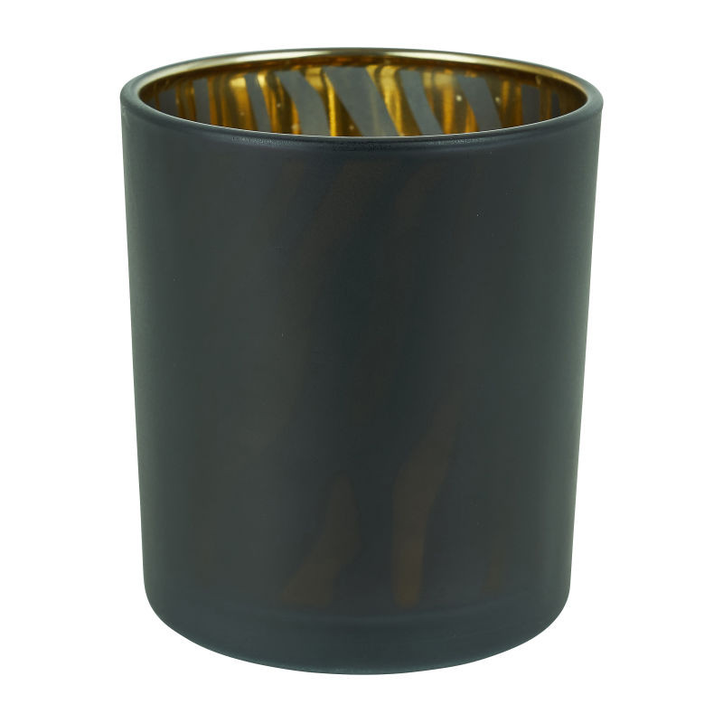 Theelichthouder zebra - zwart - ø7x8 cm