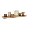 Decoratieplateau met theelichthouders - 50x14 cm