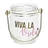 Theelichthouder viva la vida - 6x6x8,5 cm