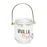 Theelichthouder viva la vida - 6x6x8,5 cm