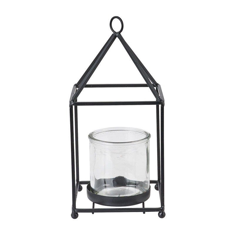 Theelichtouder huisje - 11.5x11.5x24 cm