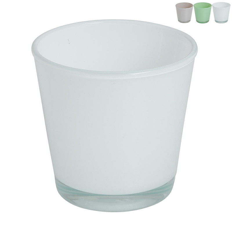 Theelichthouder - diverse kleuren - ø7,3x7,5 cm