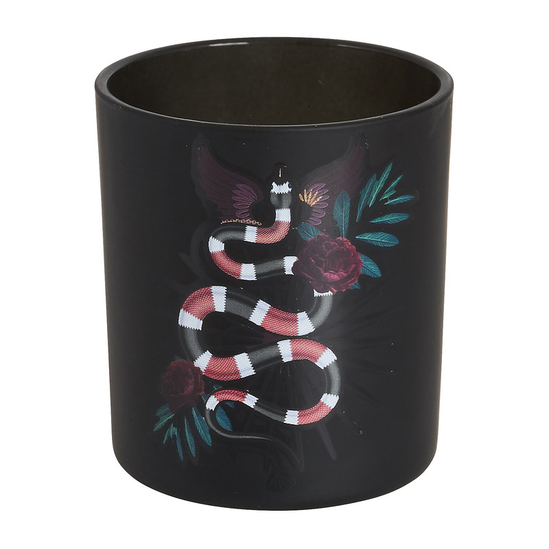 Theelichthouder slang - 7x7x8 cm