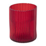 Theelichthouder klein - rood - ⌀9x11 cm