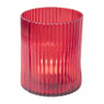 Theelichthouder klein - rood - ⌀9x11 cm