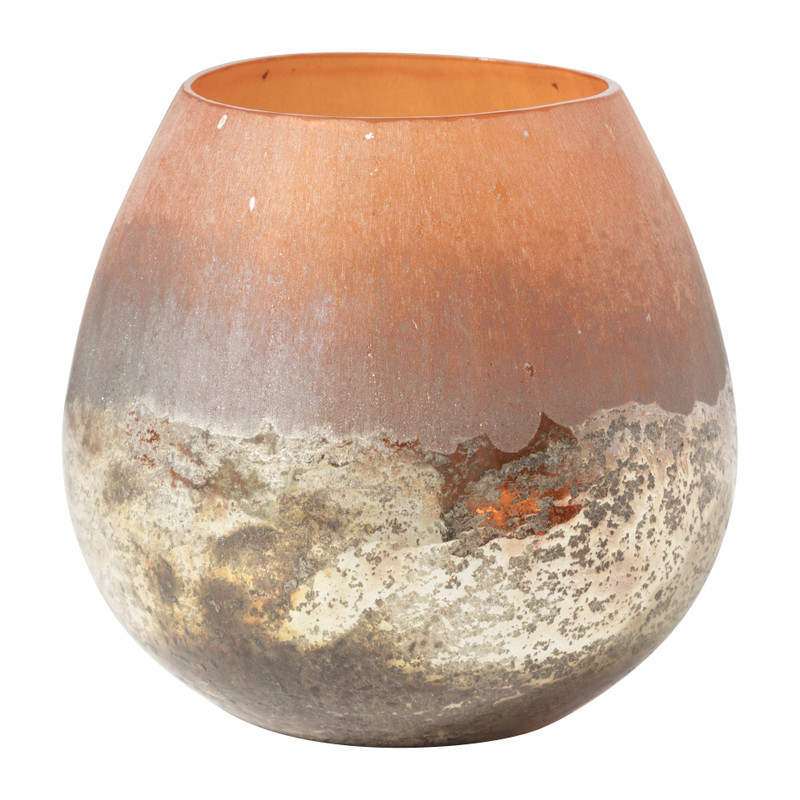 Theelichthouder metallic - diverse kleuren - ⌀10x10 cm 