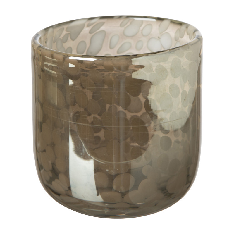 Theelichthouder animal - wit -⌀9x9 cm