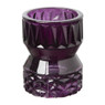 Theelichthouder zandloper klein - paars - ⌀7x9 cm