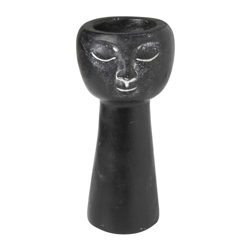 Waxinelichthouder gezicht - diverse varianten - ⌀6,5x14,8 cm