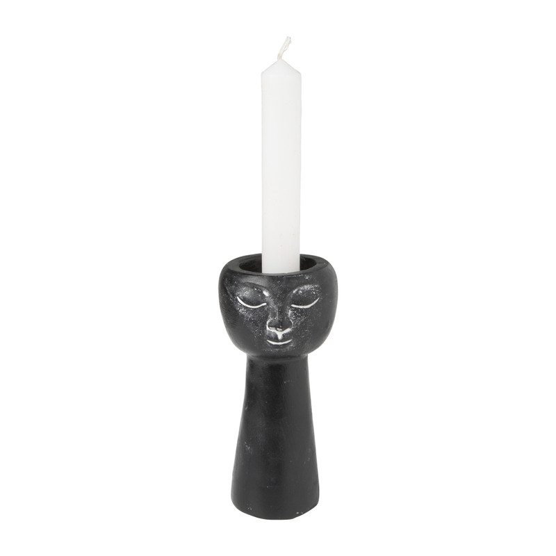 Waxinelichthouder gezicht - diverse varianten - ⌀6,5x14,8 cm
