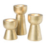 Theelichthouder goud - set van 3