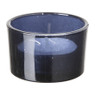 Theelichthouder laag - donkerblauw - ⌀5x3,2 cm