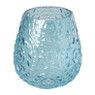 Waxinelichthouder bohemian - blauw - ø11x12 cm