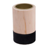 Theelichthouder hout/zwart - klein - Ø5.5x9 cm 