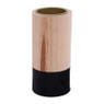Theelichthouder hout/zwart - middel - Ø5.5x12 cm 