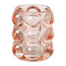 Theelichthouder bubbels - roze - ø8.5x9 cm 