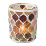 Theelichthouder mozaiek - multikleur - ø7x6 cm 