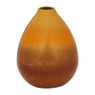 Vaas bol - bruin/geel - 12.5 cm