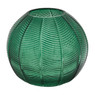 Vaas ribbel bol - groen - 17 cm 
