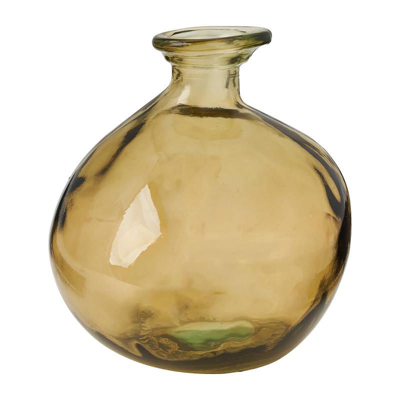Vaas recycle - organico geel - 18 cm