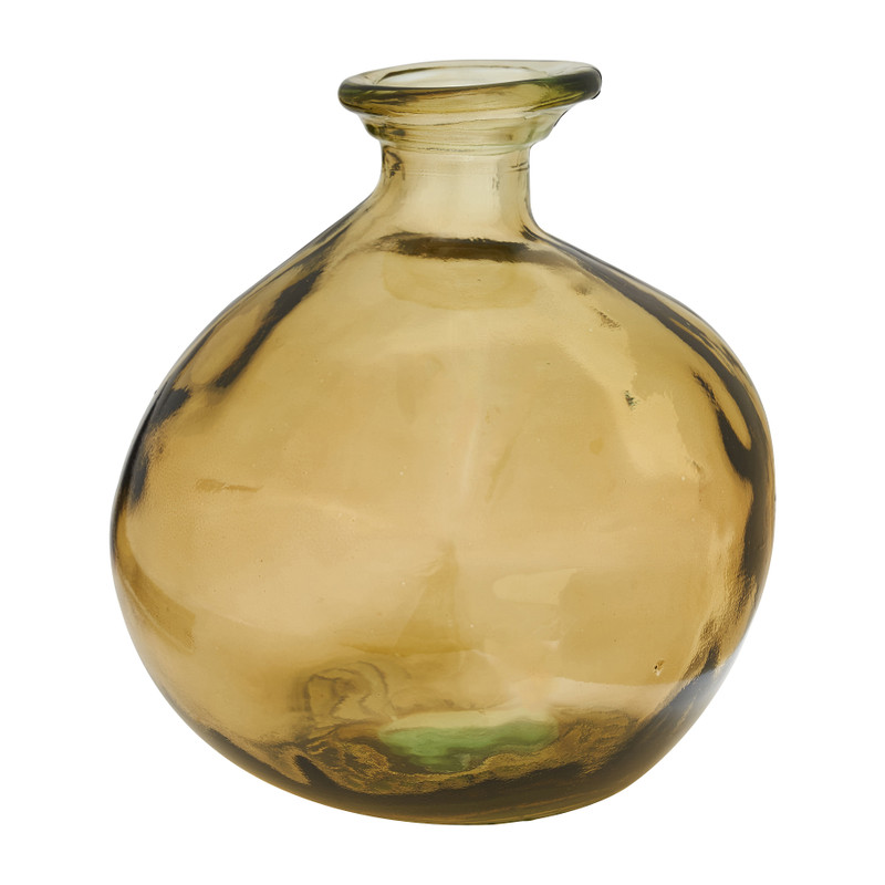 Vaas recycle - organico geel - 18 cm