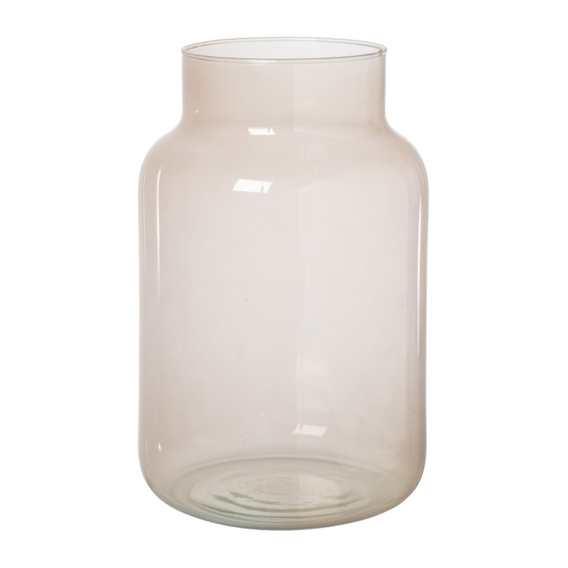 Eco vaas helder - roze - ø19x30 cm