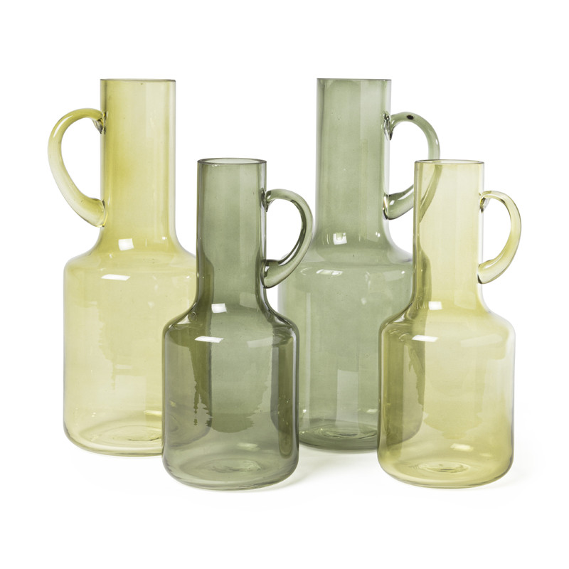 Flesvaas klein - geel - ø12x27 cm 