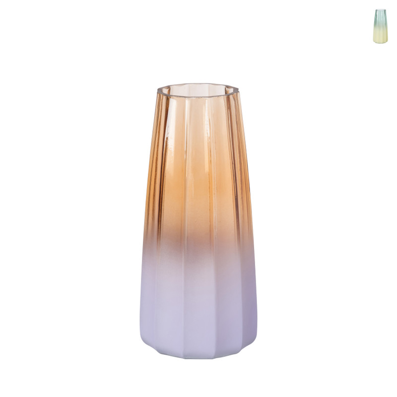 Vaas Gemma lines - diverse kleuren - ø6.5x10 cm 